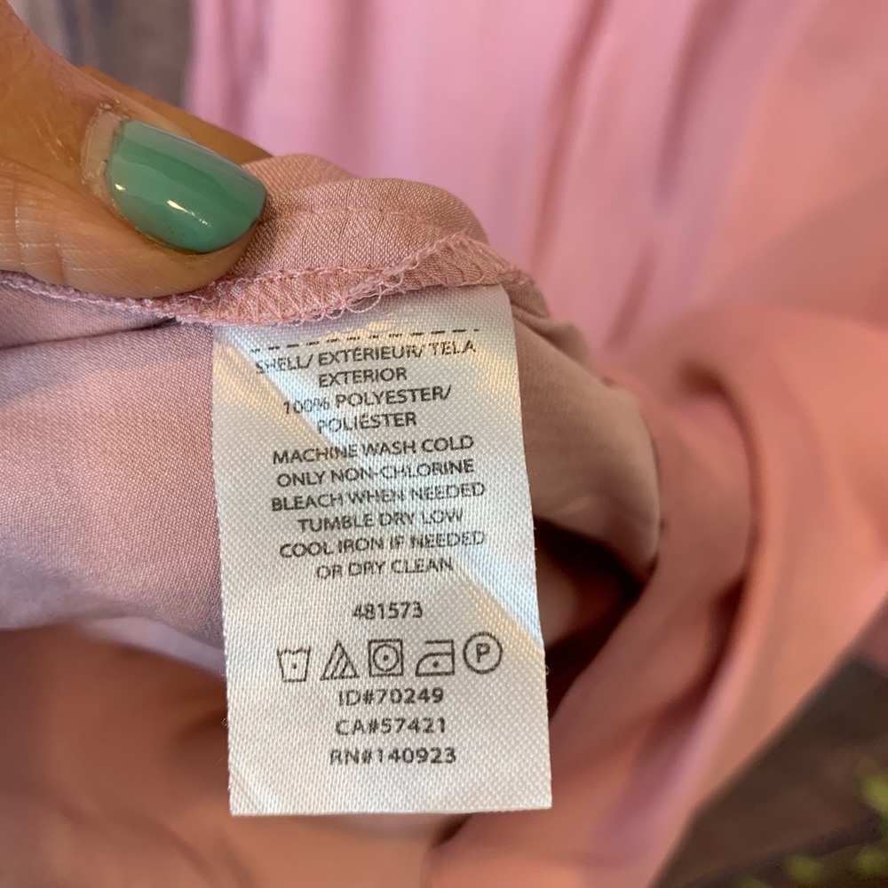 Loft plus : pleated mauve color blouse-103 - Picture 8 of 8